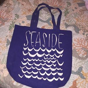 Navy nautical tote
